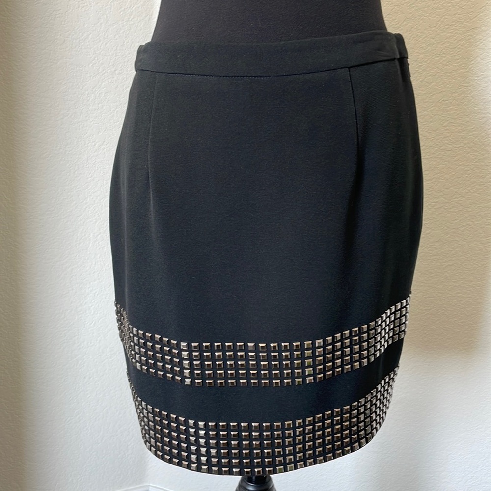 Michael Michael Kors,Studded Black Skirt size 8p